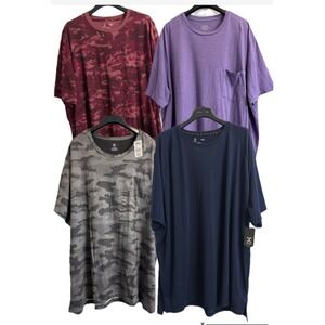 Lot Of 4 Xersion, HB St. Johns Bay Shirt Mens Big & Tall 4XL Tee Casual Workout